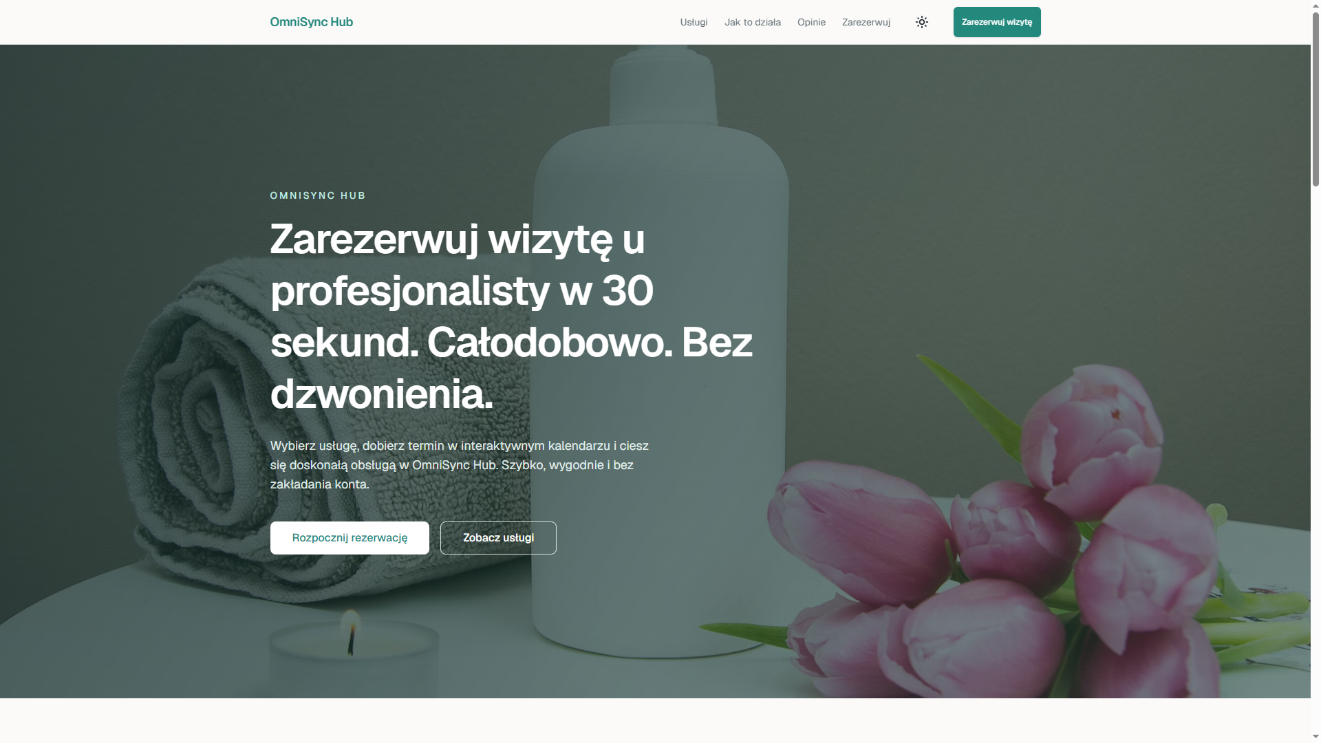 OmniSync Hub — rezerwacje online — preview